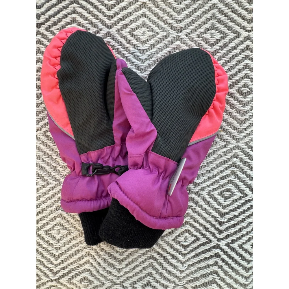Purple and Pink Thinsulate Insulated Winter Mittens